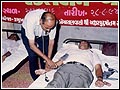 Blood donation camp held by BAPS  Organisation, Amdavad