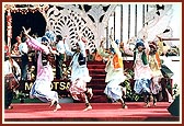  Youths perform Bhangda dance during the Suvarna Mahotsav
