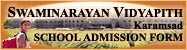 Swaminarayan Vidyapith School Admission Form