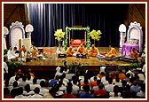 A program of devotional songs sung by the sadhus