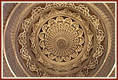 Intricate dome of mandir
