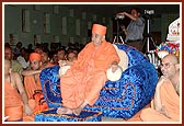 Swamishri during the cultural program