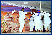 BAPS youths perform a welcome dance and drama