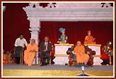 His Excellency Mr. Kamlesh Sharma with Swamishri