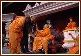 His Excellency Mr. Kamlesh Sharma with Swamishri