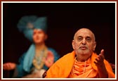 Swamishri blessing the devotees