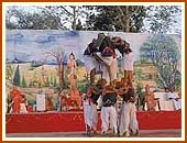 A folk dance performed by tribal youths, Dharampur, 3 May 1999