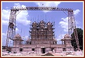 Shree Swaminarayan Mandir under construction in Sankari