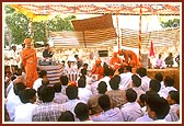 Assembly after the foundation-stone laying ceremony of PIIT