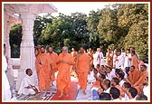 Pradakshina at the Smruti Mandir