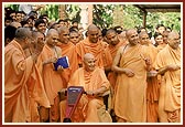 Swamishri in a happy divine mood 