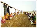 Feeding the affected, Saurashtra famine, 1987
