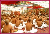 200 youths during the diksha rituals