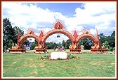 Magnificent Peacock Gate - grand archway to the 40 acre CFI ground