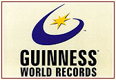 Certificate presented by Guinness World Records