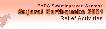 BAPS Swaminarayan Sanstha Appeal, India Earthquake 2001
