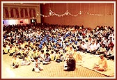 Children seated in the prize distribution assembly