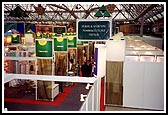 A view of the exhibition booths