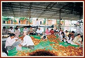 Preparation of food packets