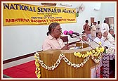 Dr. K.K.A. Venkatachari addresses the seminar