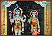 Thal offered to Shri Shiv-Parvati and Shri Ganeshji