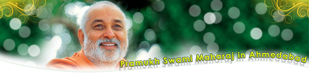 Pramukh Swami Maharaj in Ahmedabad