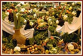 Over 64 different vegetables offered to God