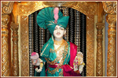 The sacred image of Ghanshyam Maharaj