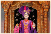 The sacred image of Ghanshyam Maharaj