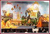 Swamishri performing pooja at Edison Mandir
