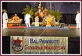   Balaks present speeches in front of Swamishri