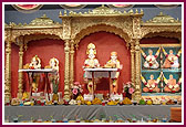  Annakut offered before the murtis of BAPS Shri Swaminarayan Sanskardham, Syracuse, NY   