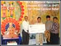 IDCA Diamond Association donates $10,001 to BAPS for Orissa Cyclone Relief