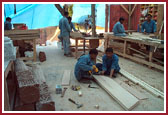 Haveli work progress in September 2000