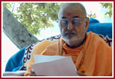 Ideal Karma Yogi - responding to devotees' letters in the moments between busy programs