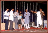 'Kafan' drama being performed by the local members of Satsang 