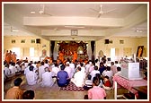 The interior hall of mandir