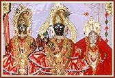 Shri Harikrishna Maharaj, Shri Gopinath Dev and Shri Radhaji 