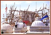 The renovation of mandir dome  