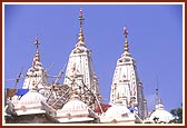 The renovation of mandir dome  