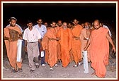 On site where once there were steps leading from the mandir towards the river Ghela