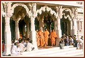 Swamishri in the mandir