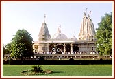 The green mandir precincts