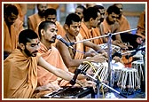 Singing of bhajans with instruments enhances the spirit of devotion