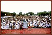 Sunday satsang assembly of devotees