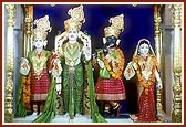 Shri Mulji Brahmachari, Shri Harikrishna Maharaj and Shri Gopinath Dev